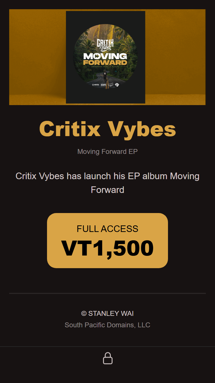 Critix Vybes - Moving Forward EP